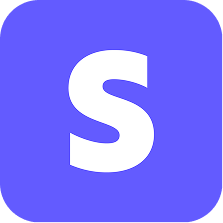 Purple square icon with a bold white S.
